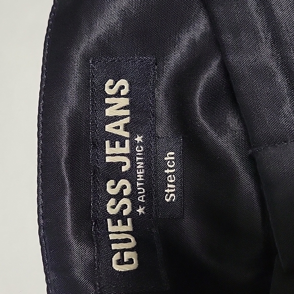Guess Jeans Black Shiny Stretch Pants s 28 - Picture 6 of 10